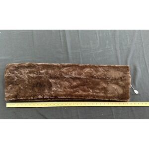 2CHIC Brown Faux Fur Infinity Scarf Plush Winter Neck Warmer Loop Scarf